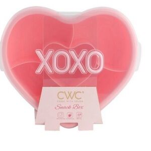 CWC Heart-Shaped Snack Box - Pink XOXO